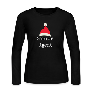 Senior Agent Women's Long Sleeve Jersey T-Shirt - black