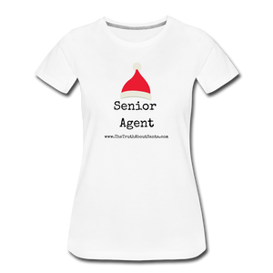 Senior Agent Women’s Premium T-Shirt - white