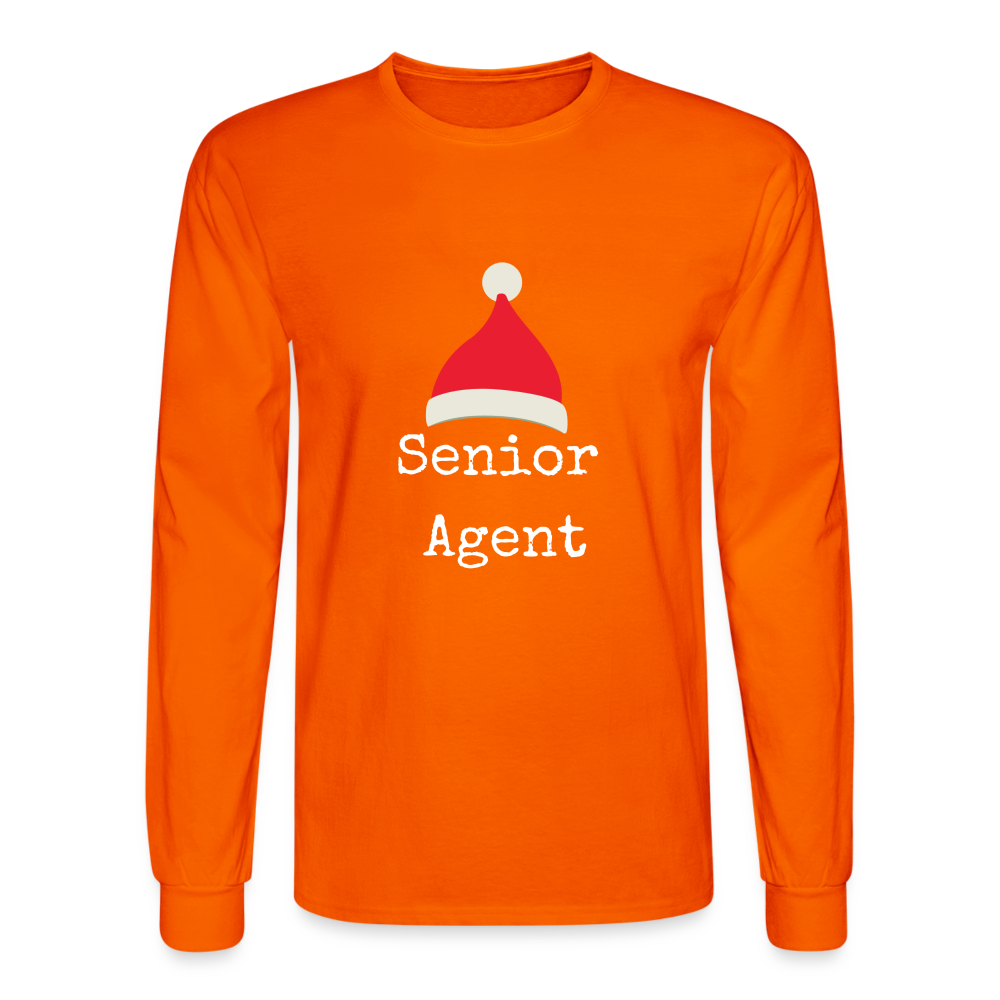 Senior Agent Men's Long Sleeve T-Shirt - orange