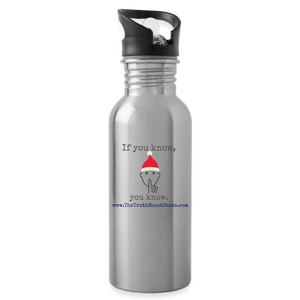 Open image in slideshow, &quot;If you know, you know.&quot;  Water Bottle - silver
