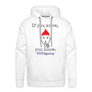 "If You Know, You Know" Men’s Premium Hoodie - white