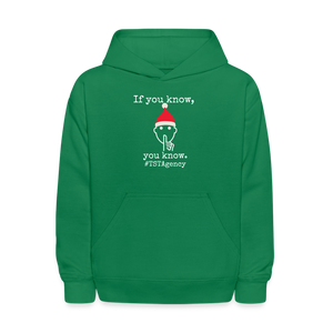 Open image in slideshow, If you know, you know.  Kids&#39; Hoodie - kelly green
