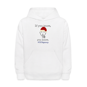 Open image in slideshow, &quot;If You Know, You Know&quot; Kids&#39; Hoodie - white
